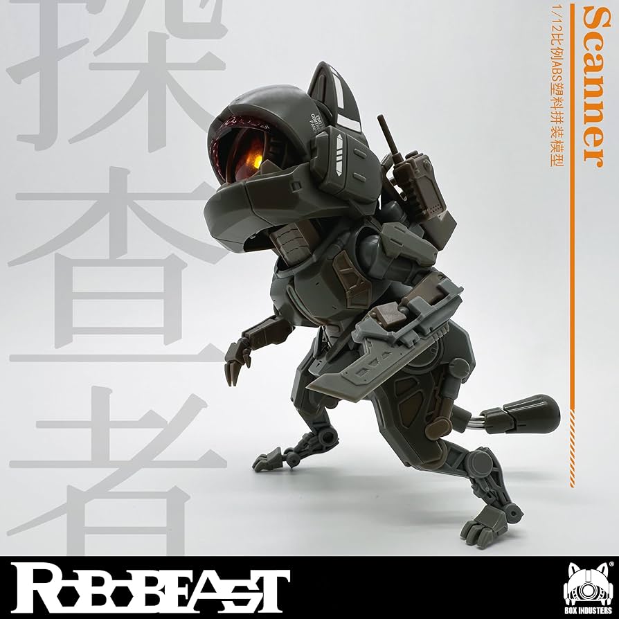 [ROBOBEAST] 完成品2体セット　陸生鮫[粉砕者] & 猫[探査者] Amazon.co.jp: HiPlay Robobeast 1/12 粉砕者 サメ陸 ロボット